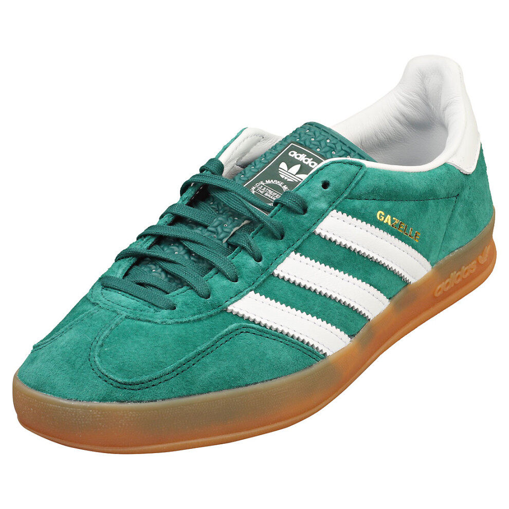 (8) adidas Gazelle Indoor Mens Fashion Trainers in Green White