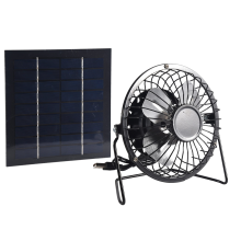 JJBRDZ-Mini Solar Panel Powered Ventilator Fan Portable 5W 4 Inch Greenhouse Solar Exhaust Fan for Office Outdoor