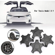 Set Of 4 Wheel Center Caps For Tesla Model 3 Y