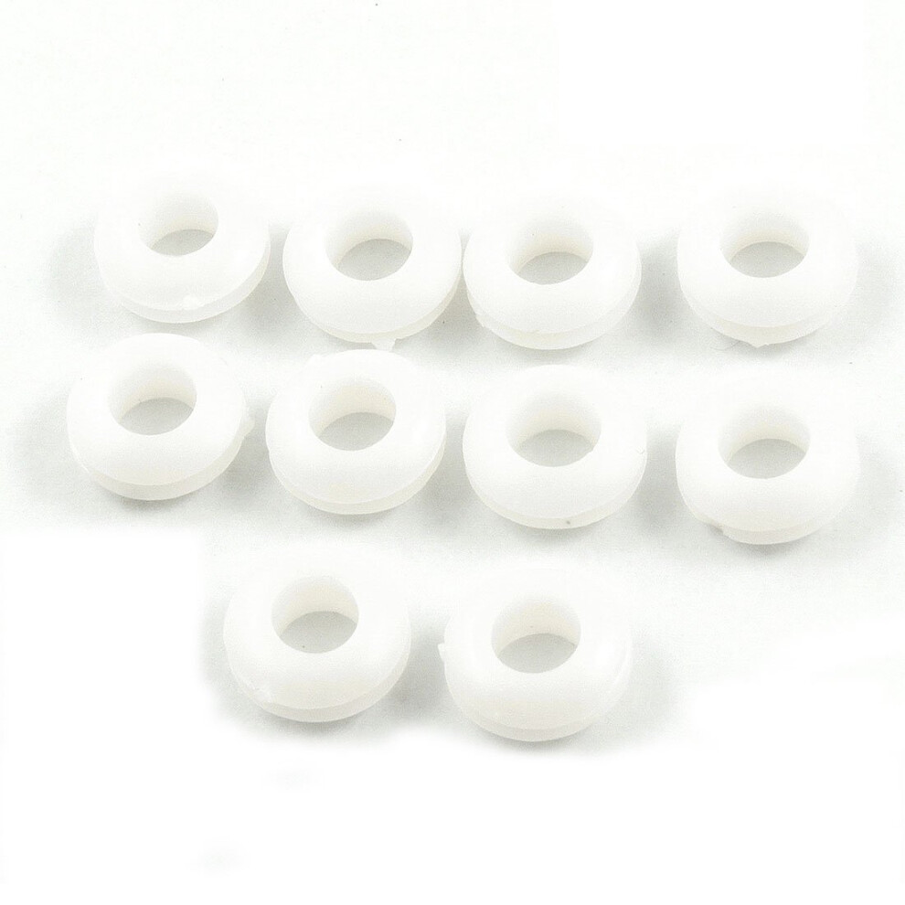 10 Pcs 9Mm Inner Diameter White Rubber Armature Bar Firewall Grommets 9316959868891
