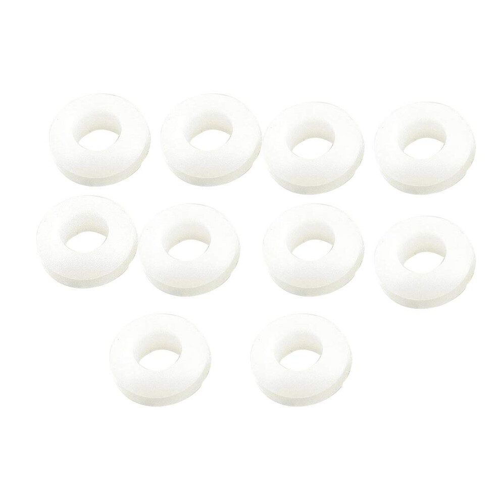 10 Pcs 8Mm Inside Diameter Wearing Resistant Rubber Grommets White 9316959868884