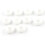 10 Pcs 5mm Inner Diameter Dual Side White Rubber Firewall Grommets 1