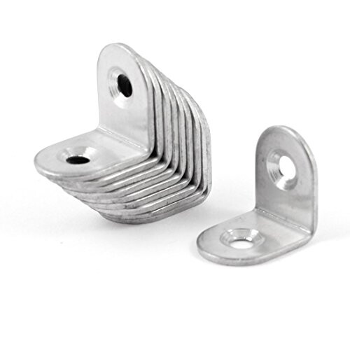 10 Pcs 20mmx20mm Corner Brace Joint Right Angle Bracket Fastener 1