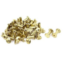 Albums Scrapbook 5x12mm Brass Plated Binding Chicago Screw Post 30pcs