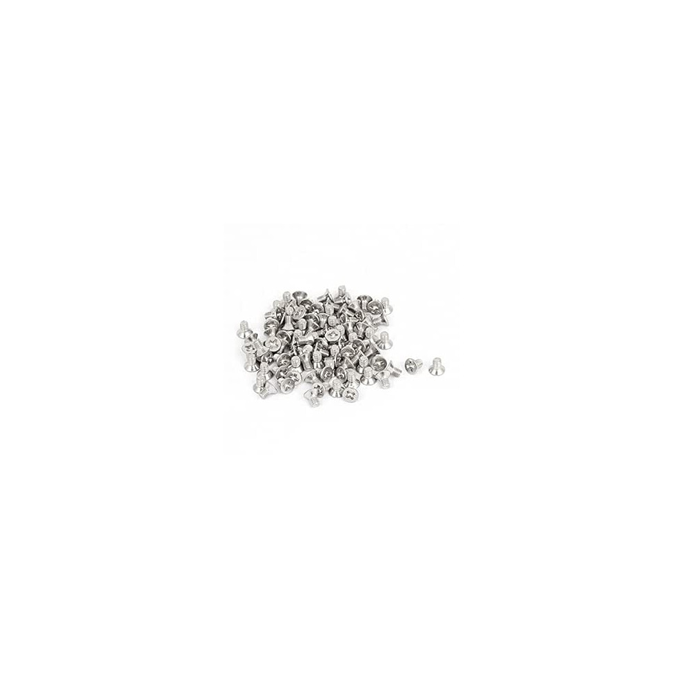 M3x5mm Phillips Flat Head Countersunk Bolts Machine Screws 100Pcs 9316959920575