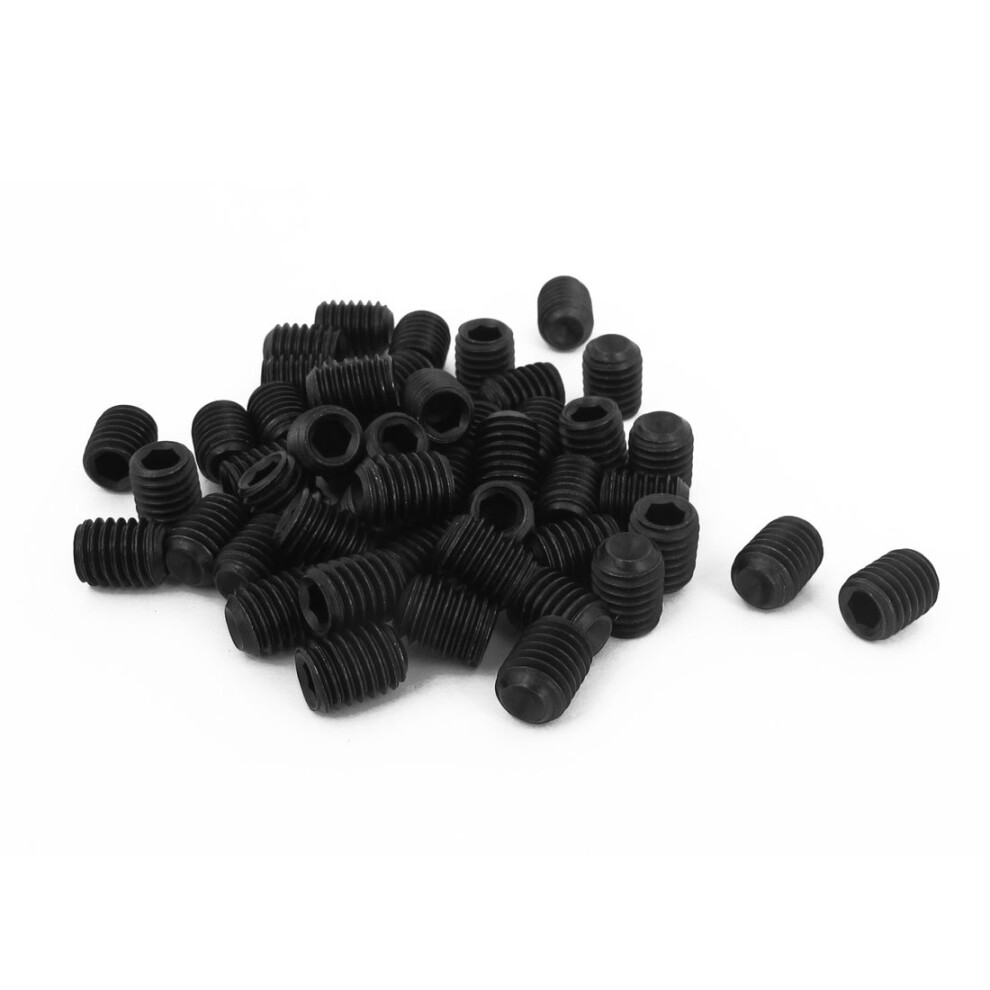 M8 X 10Mm 1.25Mm Pitch Hex Socket Set Cup Point Grub Screws Black 50Pcs 9316959301329