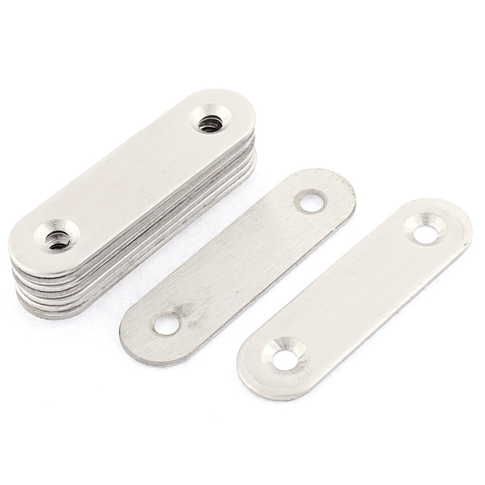 57Mm X 16Mm Flat Mending Plates Repair Joining Brackets 10Pcs 9316959617895