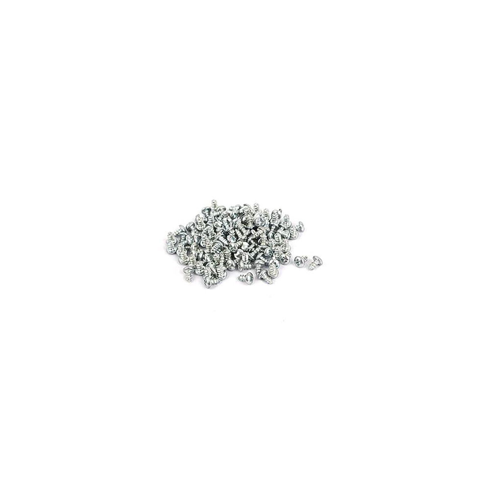 M3x6mm Phillips Round Head Self Tapping Screws Fastener 100Pcs 9316959024334