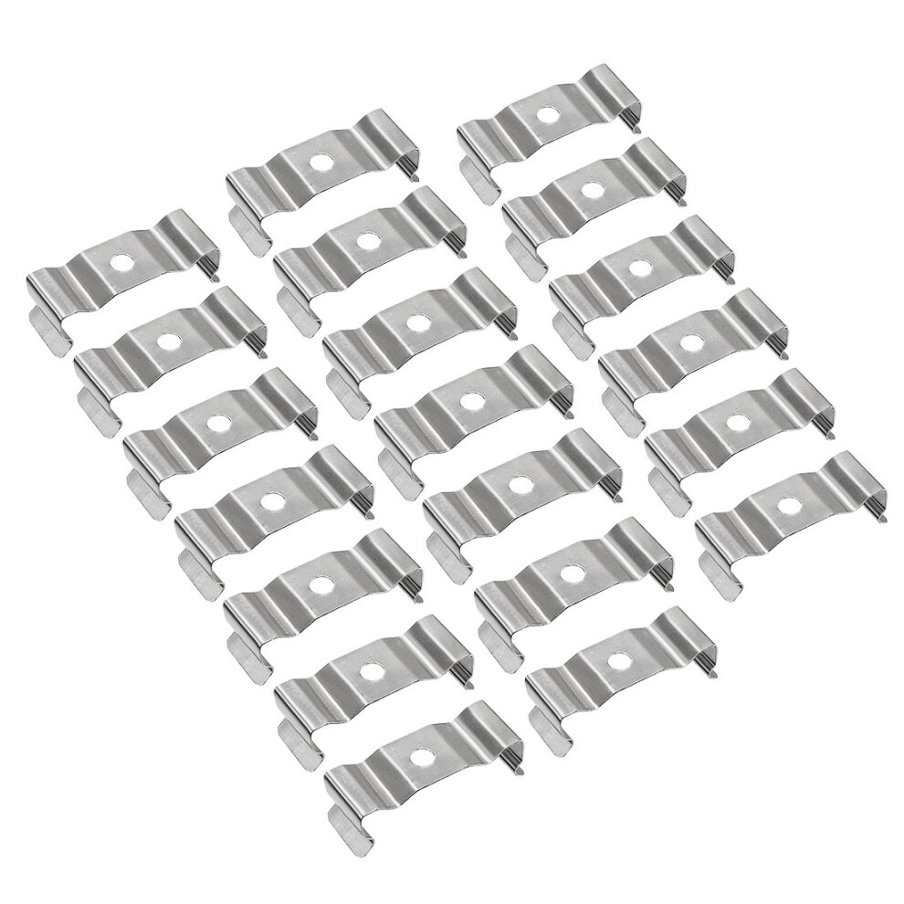 T8 Clips Bracket Hanger For Integrated Tube Light Fixture, Nickel-Plated Manganese Steel, Pack Of 20 9316959187077