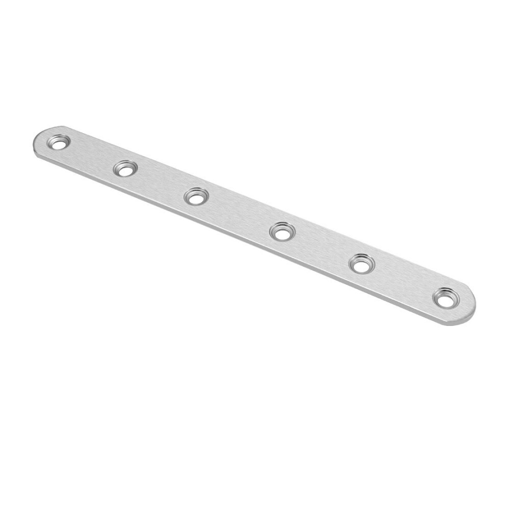 Repair Plate, 197Mmx20mm, Flat Fixing Mending Corner Brace Bracket Connector, Pack Of 8 9316959717250