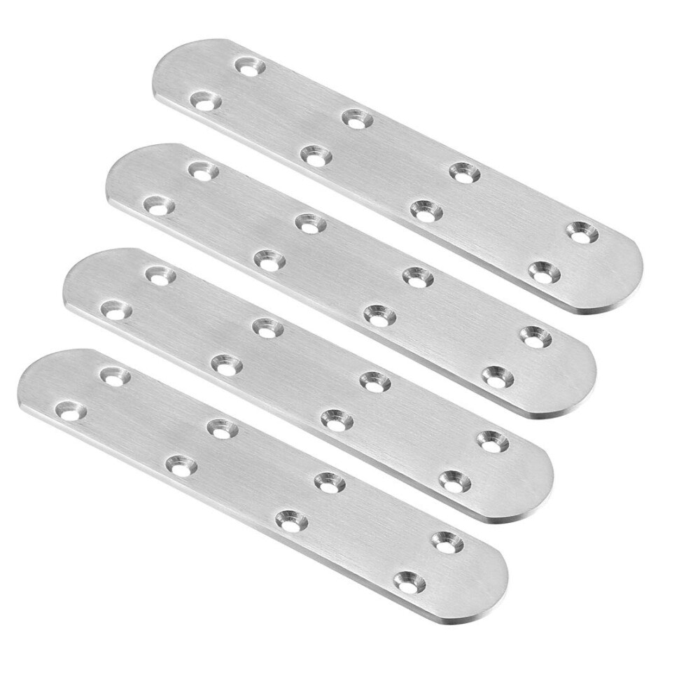 Repair Plate, 164Mmx38mm, Flat Fixing Mending Corner Brace Bracket Connector, Pack Of 4 9316959167550