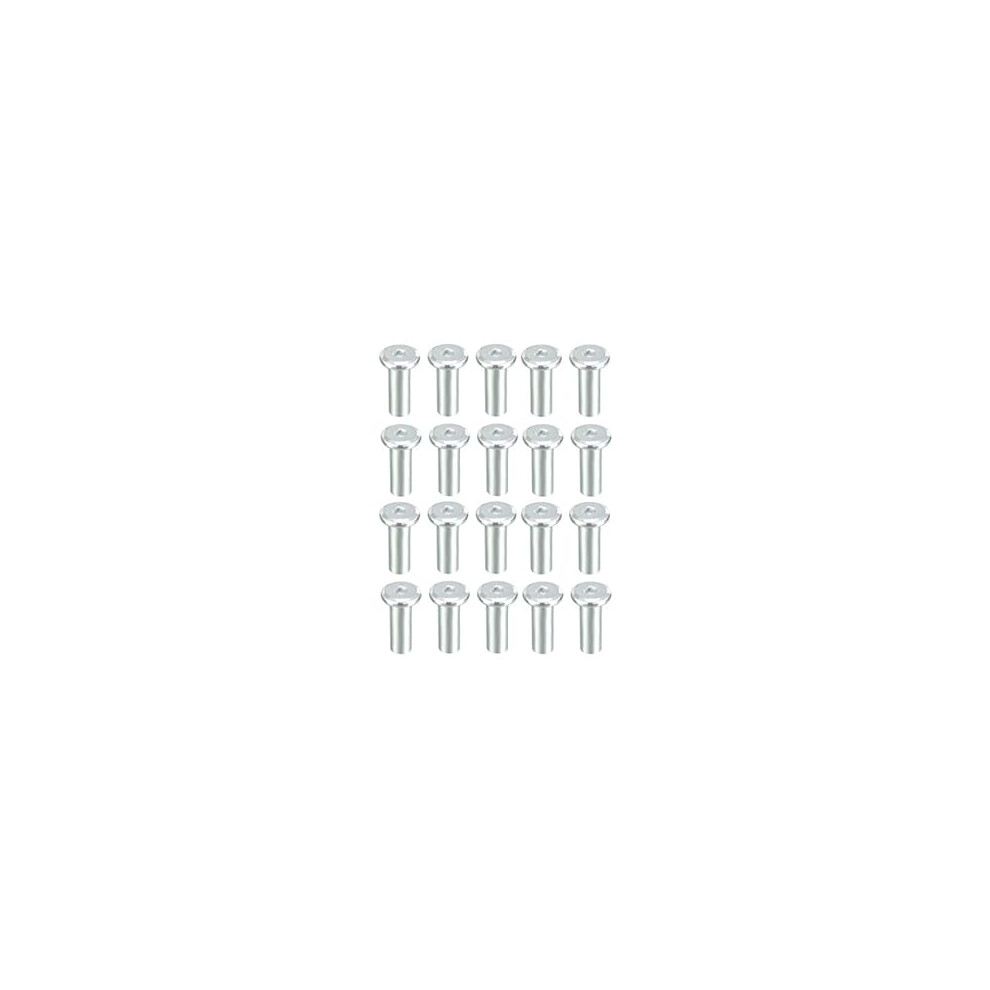 M6x22mm Hex Socket Head Insert Nut Screw Post Sleeve Nut For Furniture 20Pcs 9316959164658