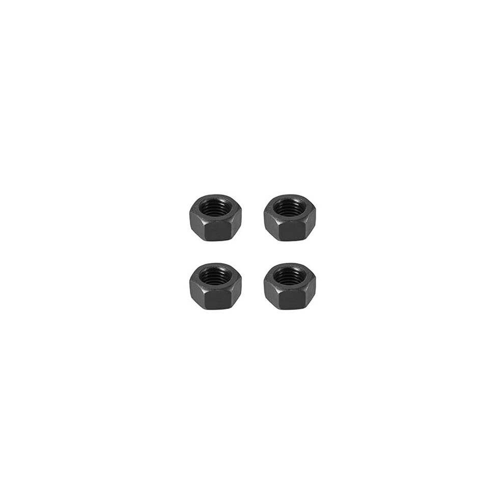 Hex Nuts, M20x2.5mm Metric Coarse Thread Hexagon Nut, Carbon Steel, Pack Of 4 (Black) 9316959447805