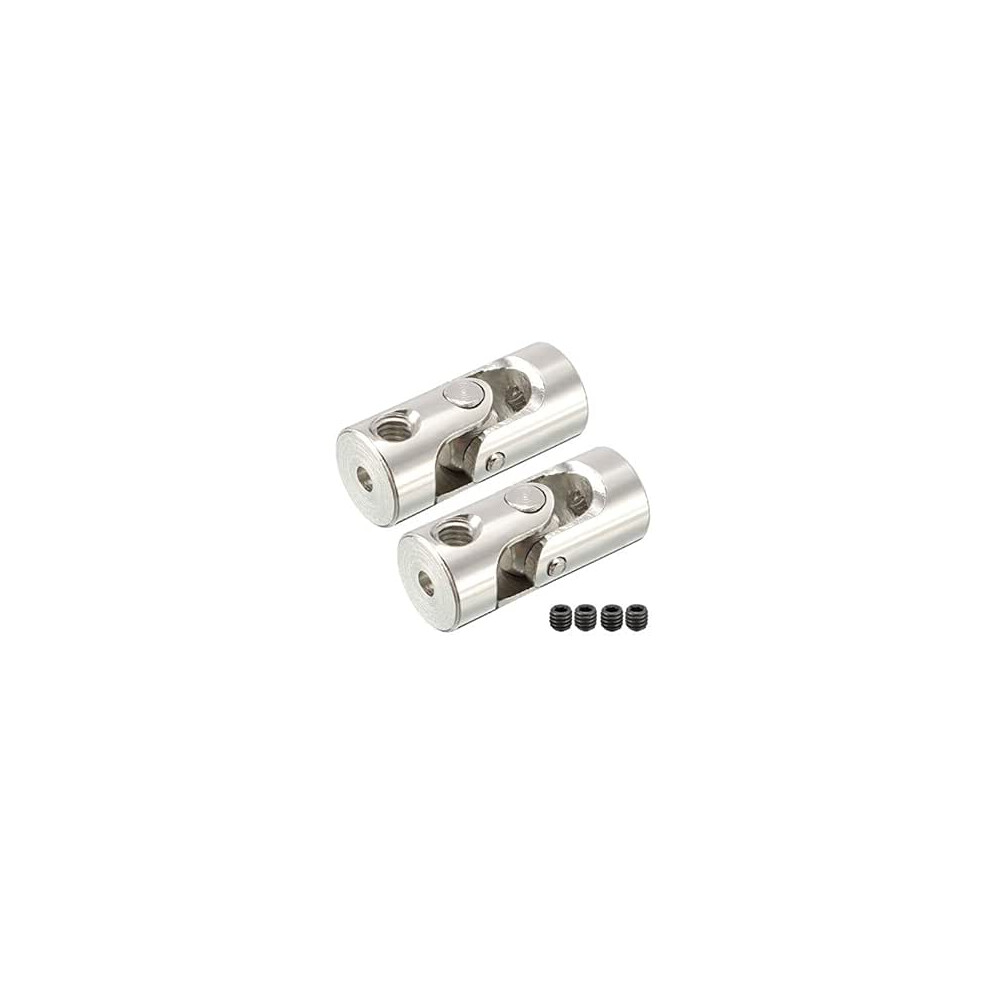2Pcs 2Mm To 2.3Mm Inner Dia Rotatable Universal Steering Shaft U Joint Coupler L18xd8 9316959675482