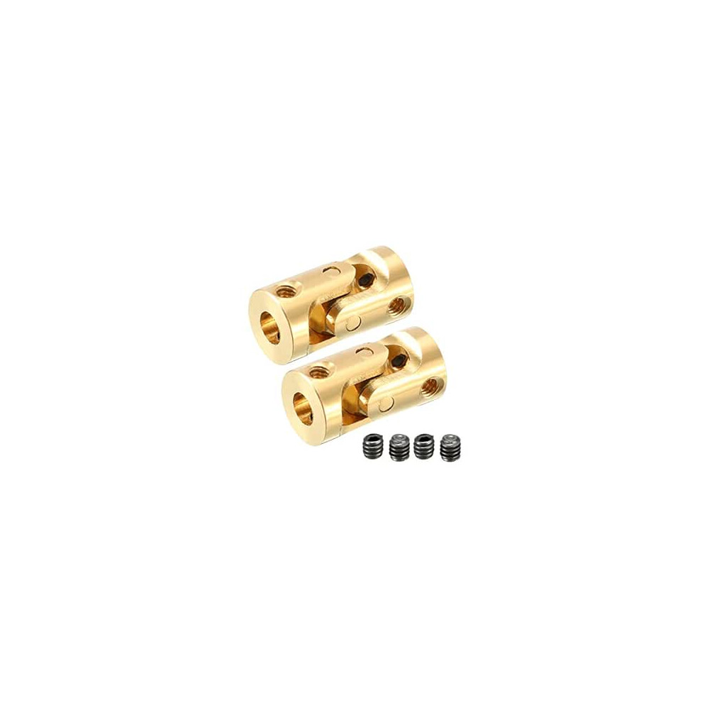 2Pcs 3Mm To 3Mm Inner Dia Rotatable Universal Steering Shaft U Joint Coupler L13xd7 9316959675543