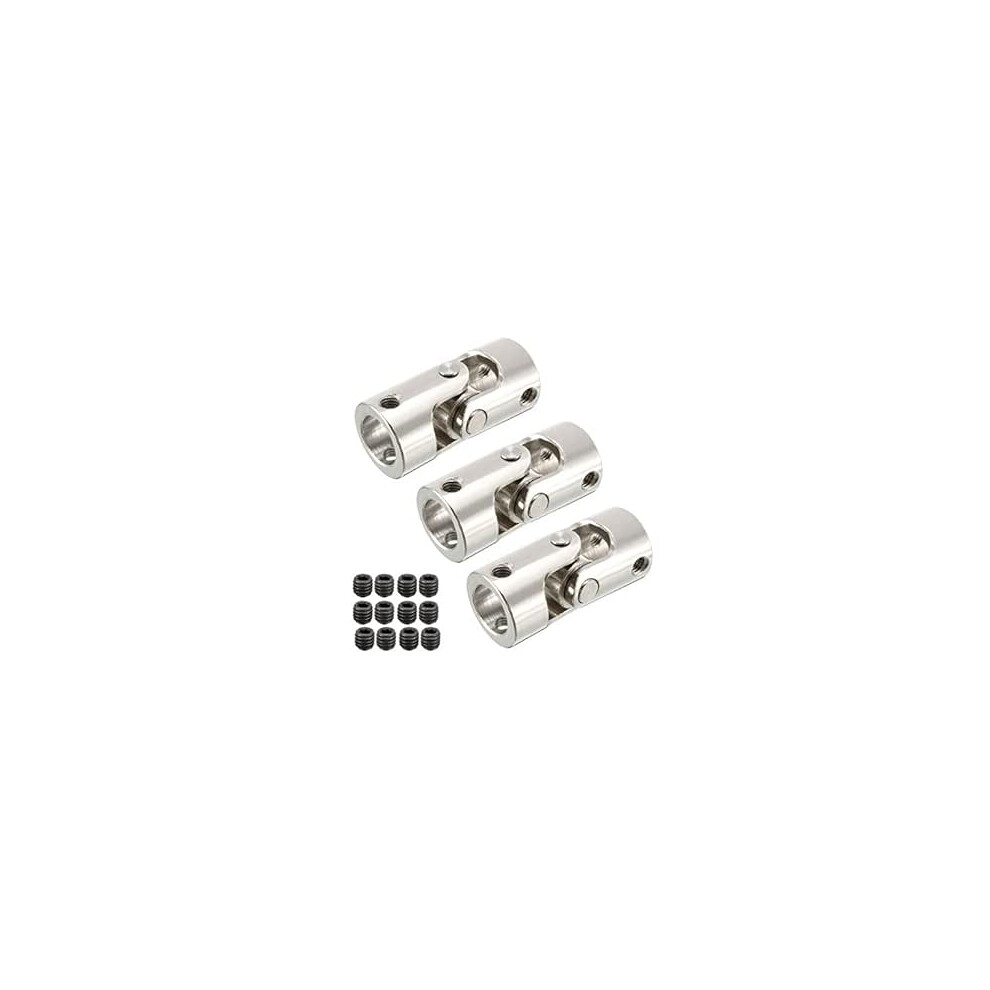 3Pcs 10Mm To 10Mm Inner Dia Rotatable Universal Steering Shaft U Joint Coupler L35xd16 9316959675505
