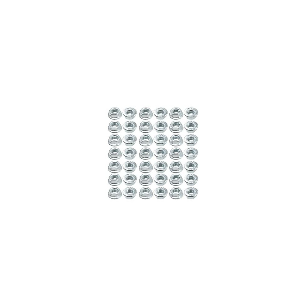 5/16-18 Serrated Flange Hex Lock Nuts, Carbon Steel 40 Pcs 9188143002387