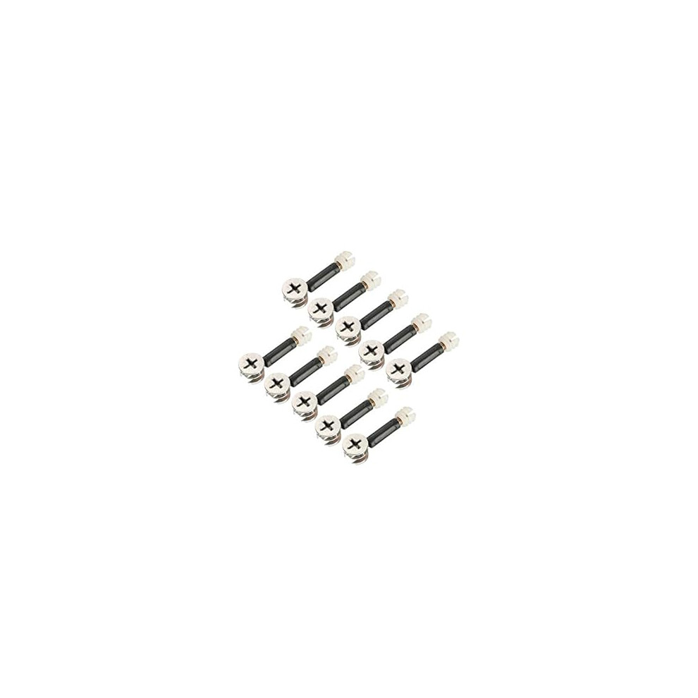 3-In-1 Furniture Connecting Kit 15Mm Od Cam Fitting, M6x40mm Dowel Screws, 10.7Mm Od Pre-Inserted Nut 10 Sets 9188143144568