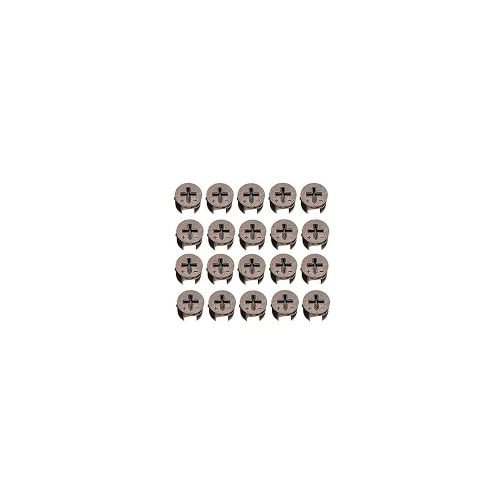 Furniture Connector Cam Lock Fittings 15Mmx12mm For Cabinet Drawer Dresser Wardrobe Panel Connecting 20Pcs 9188143109048
