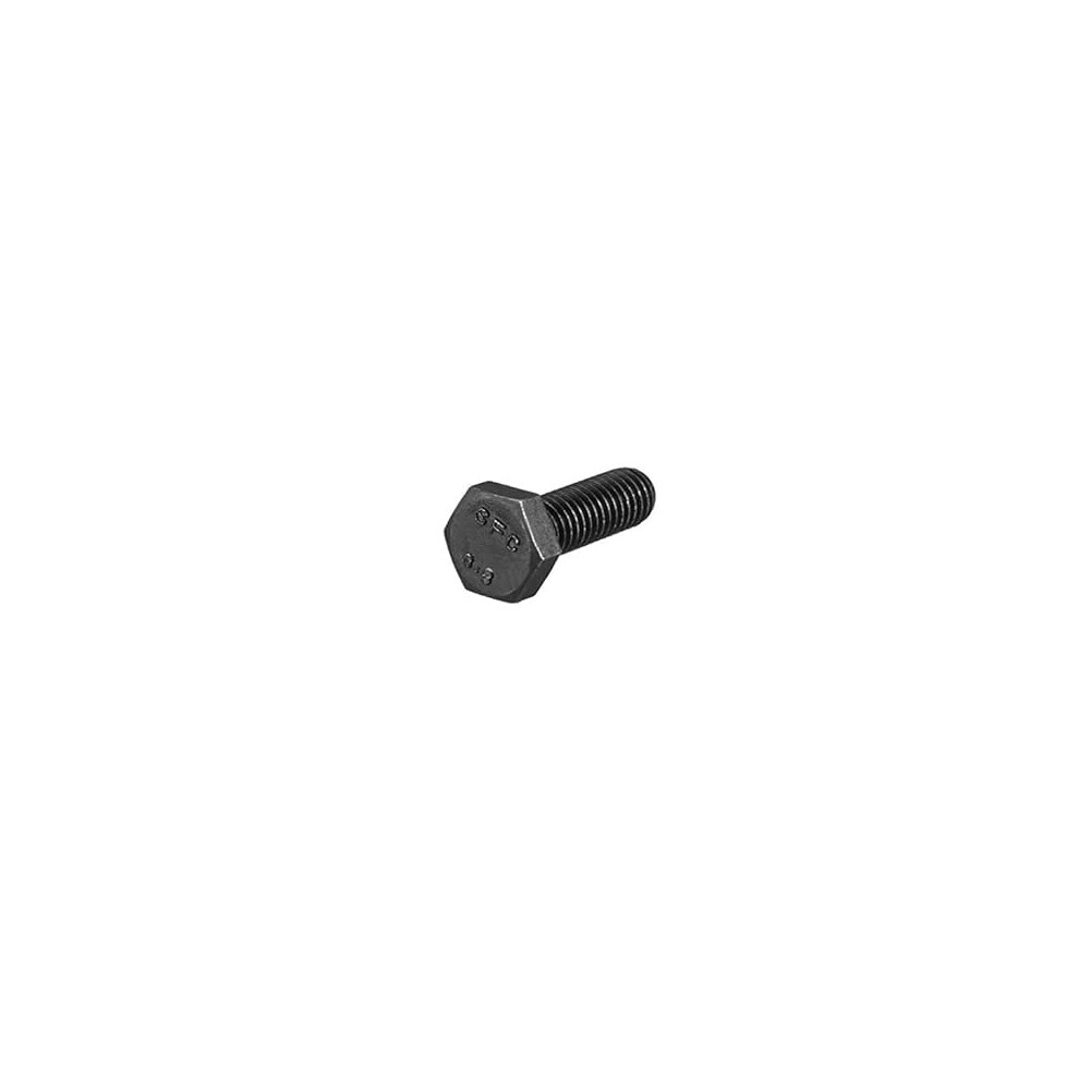 M6x20mm Hex Head Screw Bolts Fastener Grade 8.8 Carbon Steel Black 50Pcs 9188143477529