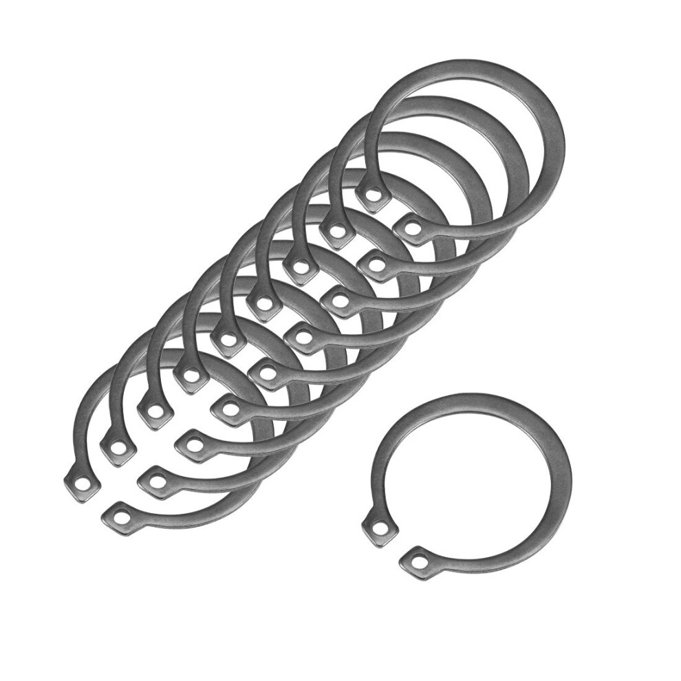 31.3Mm External Circlips C-Clip Retaining Shaft Snap Rings 65Mn 50Pcs 9188143495387