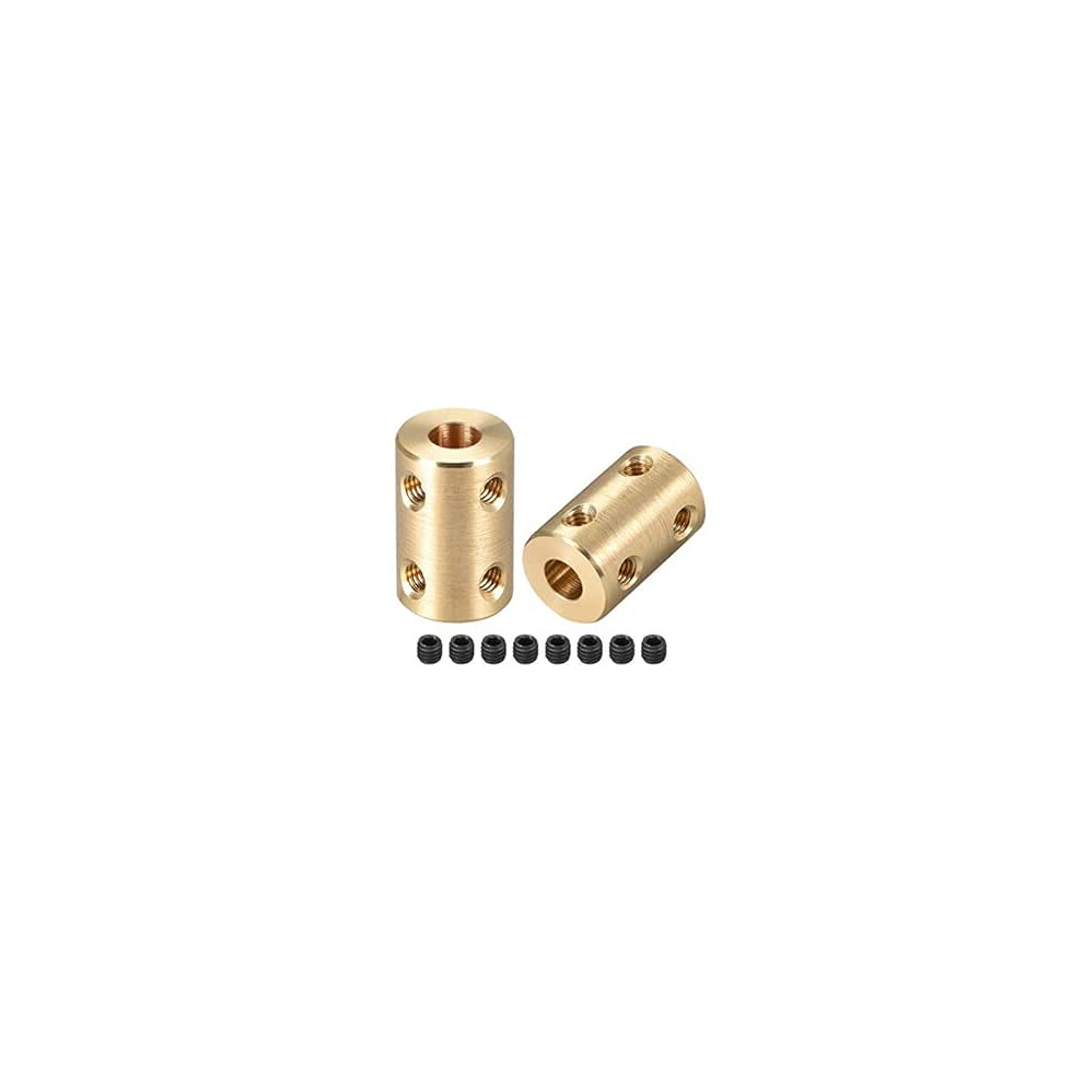 5Mm To 6Mm Bore Rigid Coupling Set Screw L22xd14 Copper,Shaft Coupler Connector,Motor Accessories,2Pcs 9316959096980