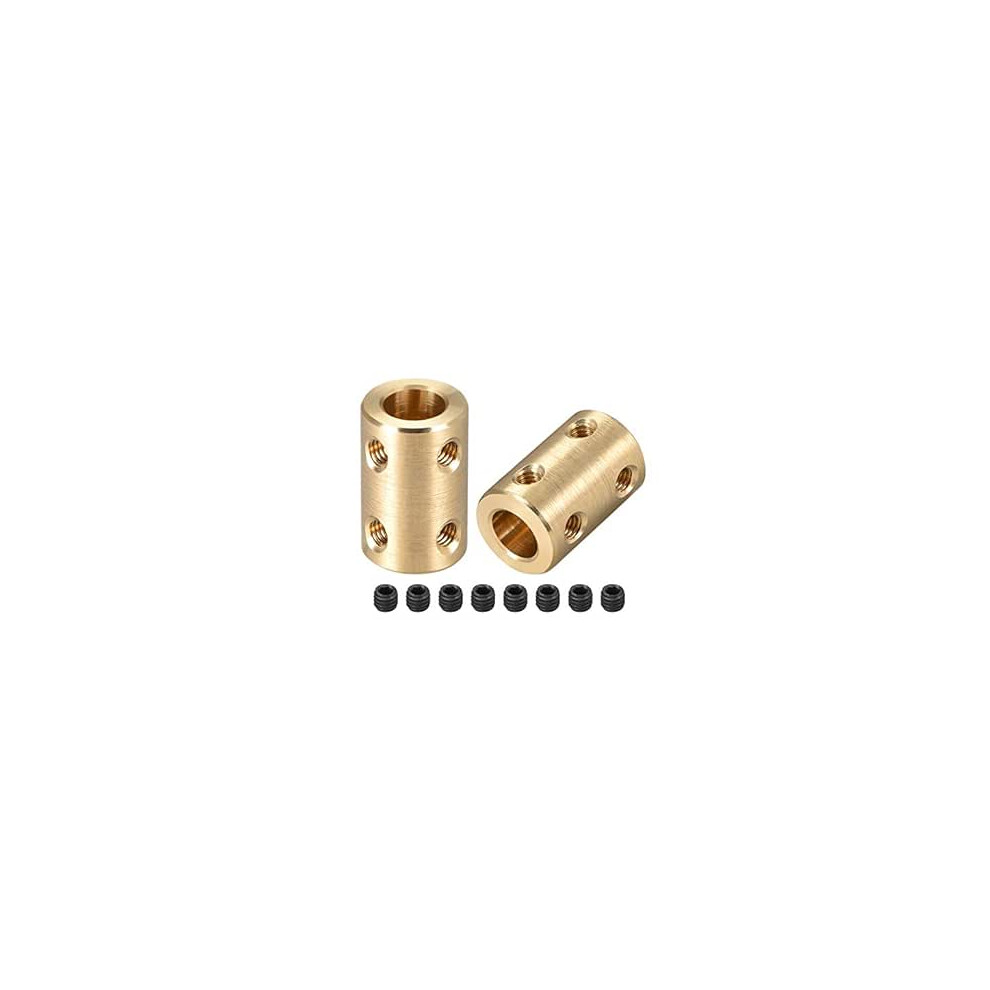 5Mm To 8Mm Bore Rigid Coupling Set Screw L22xd14 Copper,Shaft Coupler Connector,Motor Accessories,2Pcs 9316959121729
