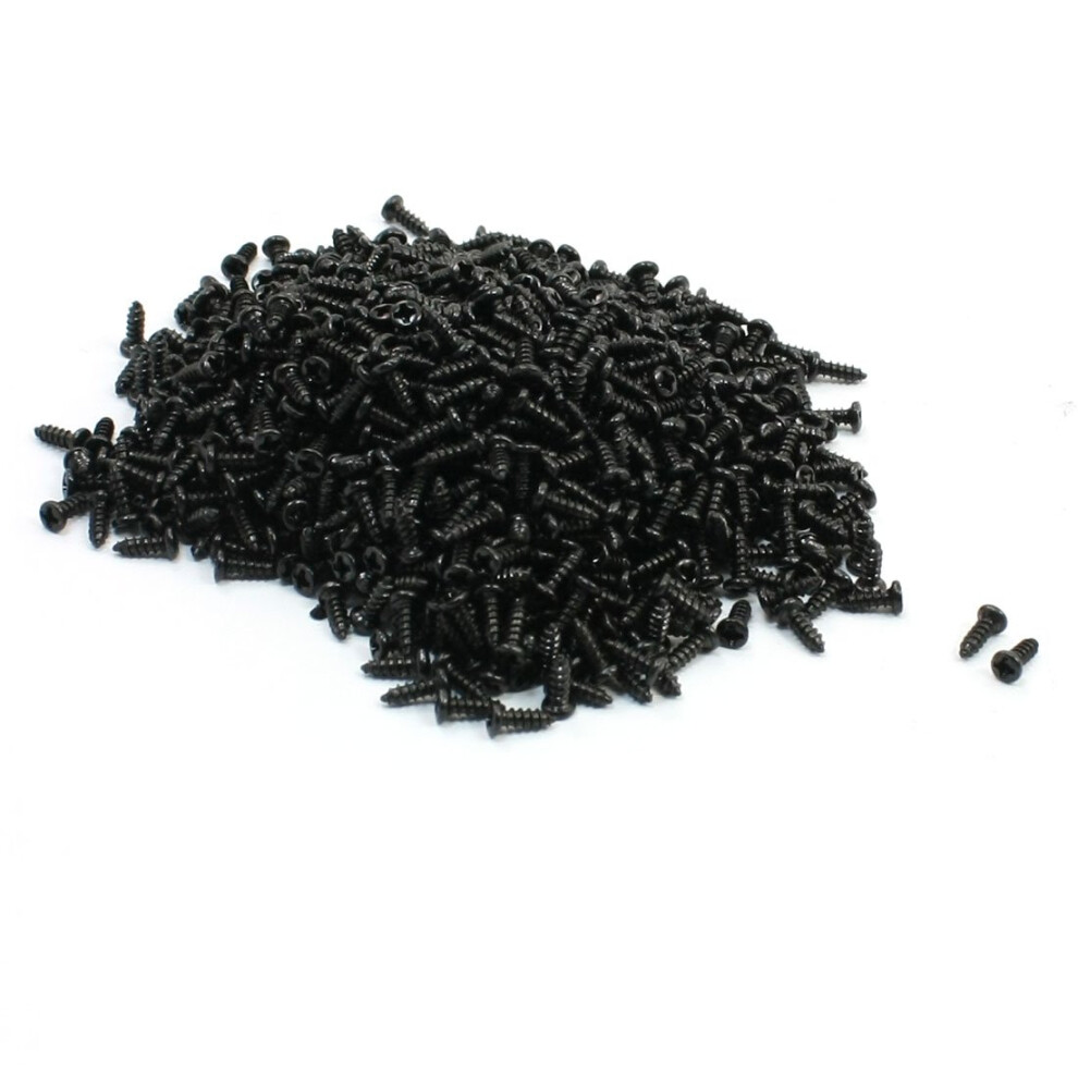 1000 Pcs 2Mm X 6Mm Self Tapping Thread Round Phillips Head Screw 9316959685979