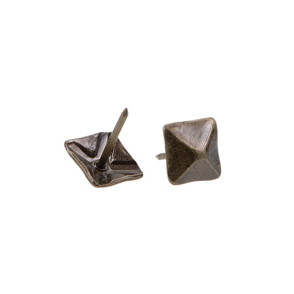 Upholstery Nails Tacks 12Mm Square Head Antique Furniture Nails Pins Bronze Tone 10 Pcs 9316959299978
