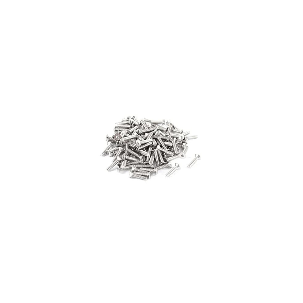 100Pcs 304Hc Stainless Steel Hex Countersunk Flat Bolts Screw M4x16mm 9316959848978