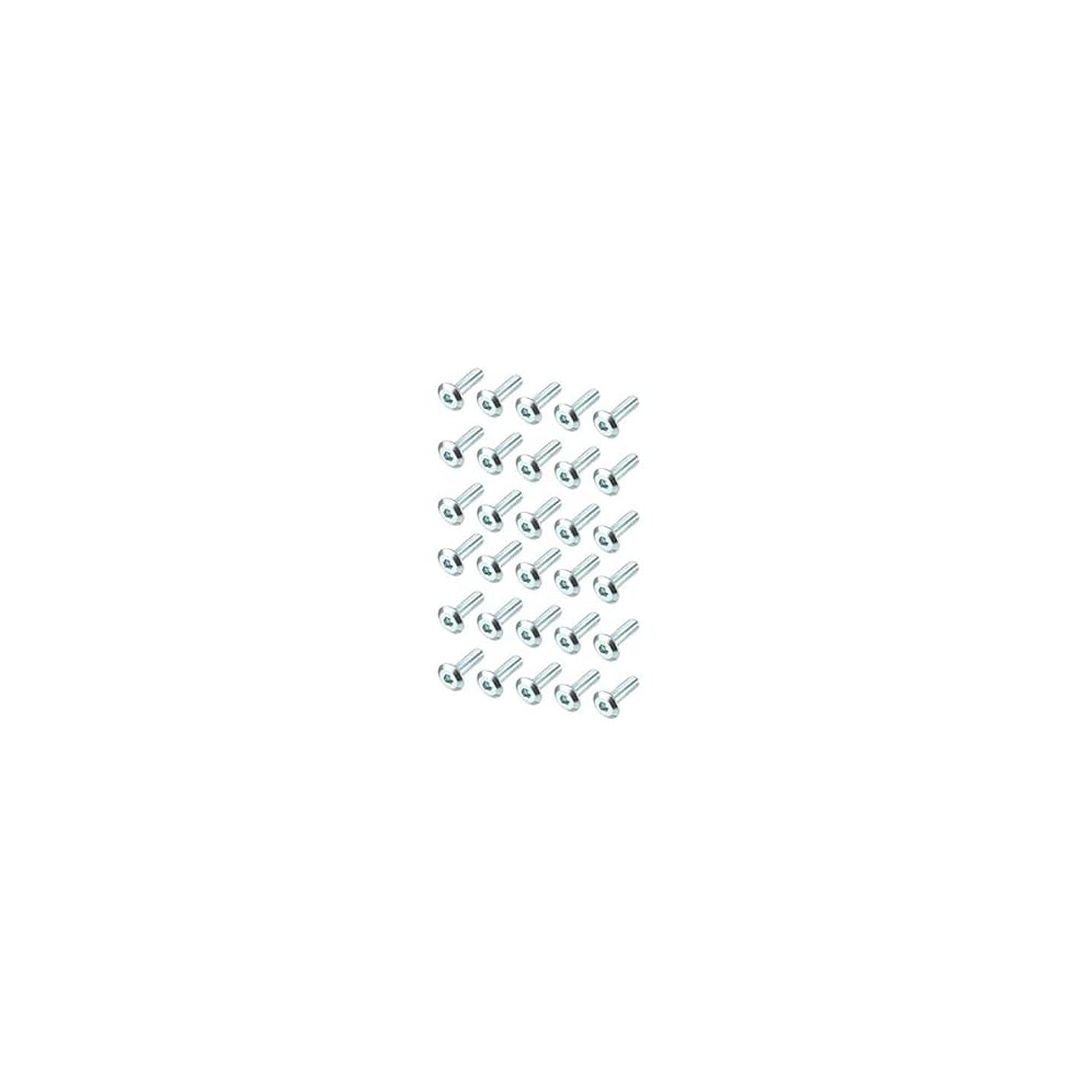 M6x20mm Furniture Bolts Hex Socket Screws Fastener Zinc Plated 30Pcs 9188143001540
