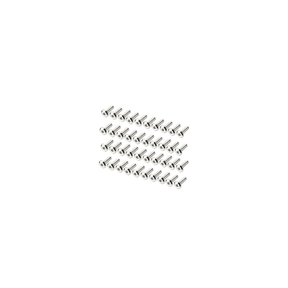 M6x20mm Furniture Bolts Hex Socket Screws Fastener Carbon Steel 40Pcs 9188143004688