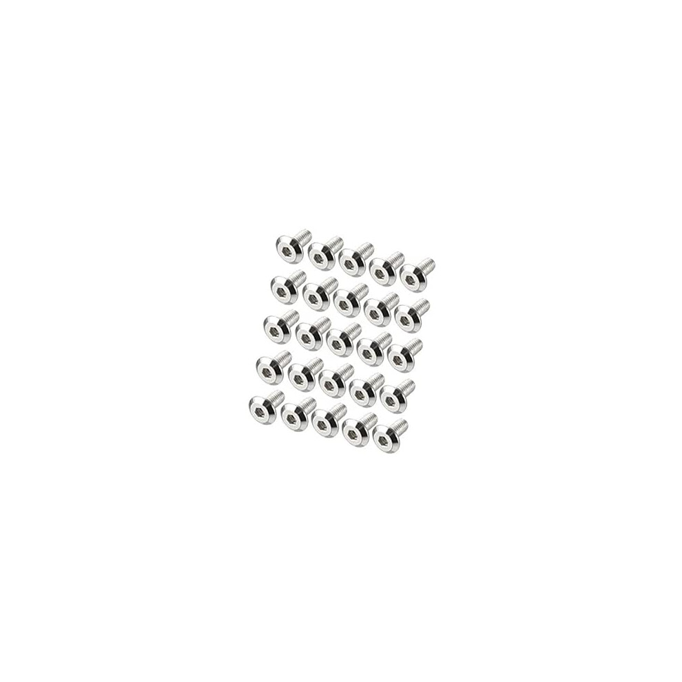 M6x12mm Furniture Bolts Hex Socket Screws Fastener Carbon Steel 25Pcs 9188143006798