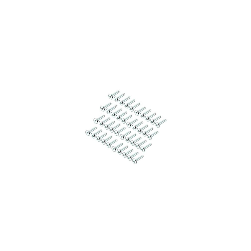 M6x30mm Furniture Bolts Hex Socket Screws Fastener Zinc Plated 40Pcs 9188143040372