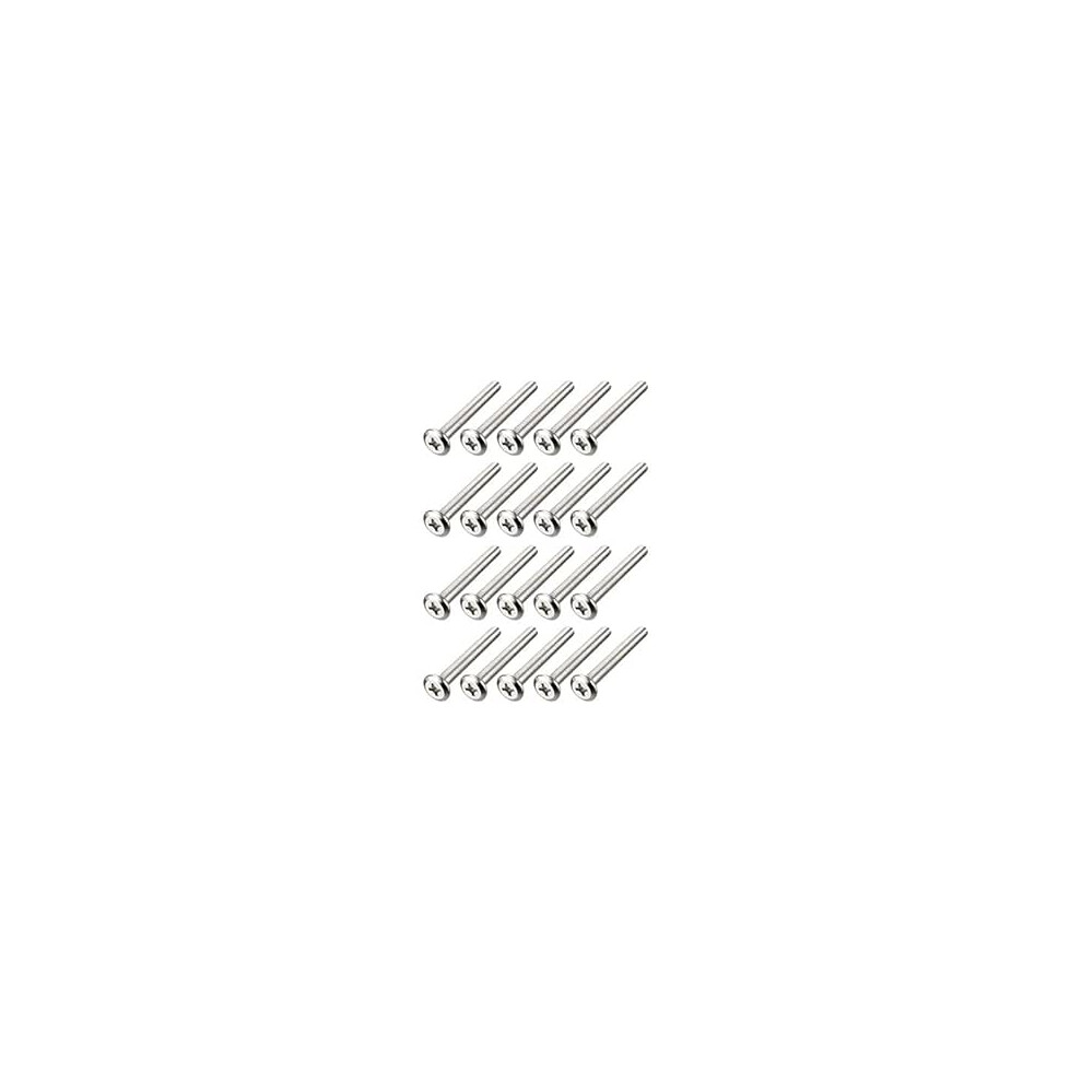M6x50mm Phillips Head Screws Furniture Bolts Fastener Carbon Steel 20Pcs 9188143259637