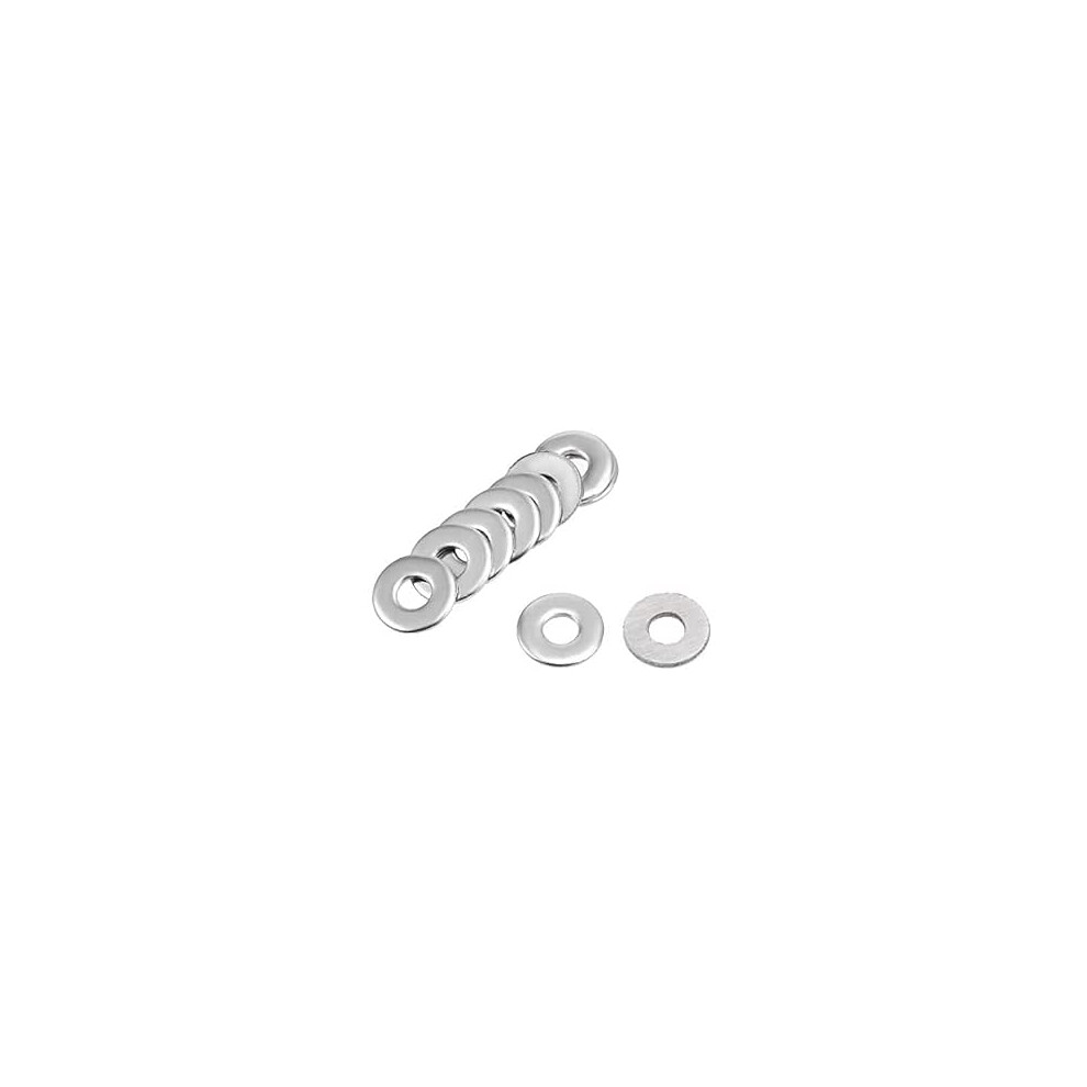 500 Pcs 3Mm X 8Mm X 0.8Mm 304 Stainless Steel Flat Washer For Screw Bolt 9316959596107