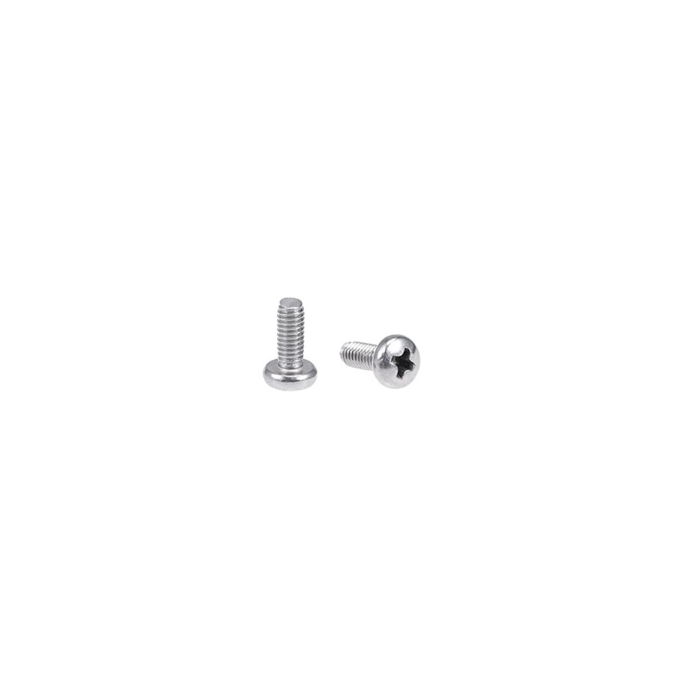 M4x10mm Machine Screws Pan Phillips Cross Head Screw 304 Stainless Steel Fasteners Bolts 60Pcs 9188143611404