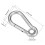 Snap Hook, 1.60"/40.7mm 304 Stainless Steel Spring Snap Link Hook Clip Keychain 5Pcs 3