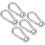Snap Hook, 1.60"/40.7mm 304 Stainless Steel Spring Snap Link Hook Clip Keychain 5Pcs 1