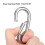 Carabiner Snap Hook, 2.71"/69mm 304 Stainless Steel Carabiner Spring Snap Link Hook Clip Keychain 2Pcs 4