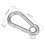 Carabiner Snap Hook, 3.16"/80.3mm 304 Stainless Steel Carabiner Spring Snap Link Hook Clip Keychain 2Pcs 3