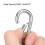 Carabiner Snap Hook, 1.97"/50.2mm 304 Stainless Steel Carabiner Spring Snap Link Hook Clip Keychain 5Pcs 4