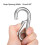 Carabiner Snap Hook, 3.16"/80.3mm 304 Stainless Steel Carabiner Spring Snap Link Hook Clip Keychain 2Pcs 4