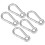 Carabiner Snap Hook, 1.97"/50.2mm 304 Stainless Steel Carabiner Spring Snap Link Hook Clip Keychain 5Pcs 1