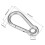Carabiner Snap Hook, 2.34"/59.5mm 304 Stainless Steel Carabiner Spring Snap Link Hook Clip Keychain 5Pcs 3