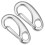 Spring Gate Snap Hook 50mm/1.96", 304 Stainless Steel, for DIY Crafts Keychains, Pack of 2 2