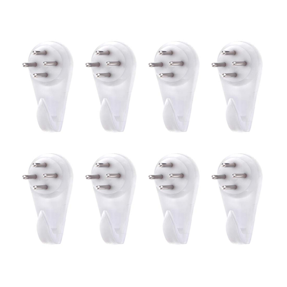 13Lbs Hardwall Hanger For Hardware, Fasteners Hooks Wall Mount Non-Mark Hook Picture Photo Frame Hangers, 50 Pcs 9316959255158
