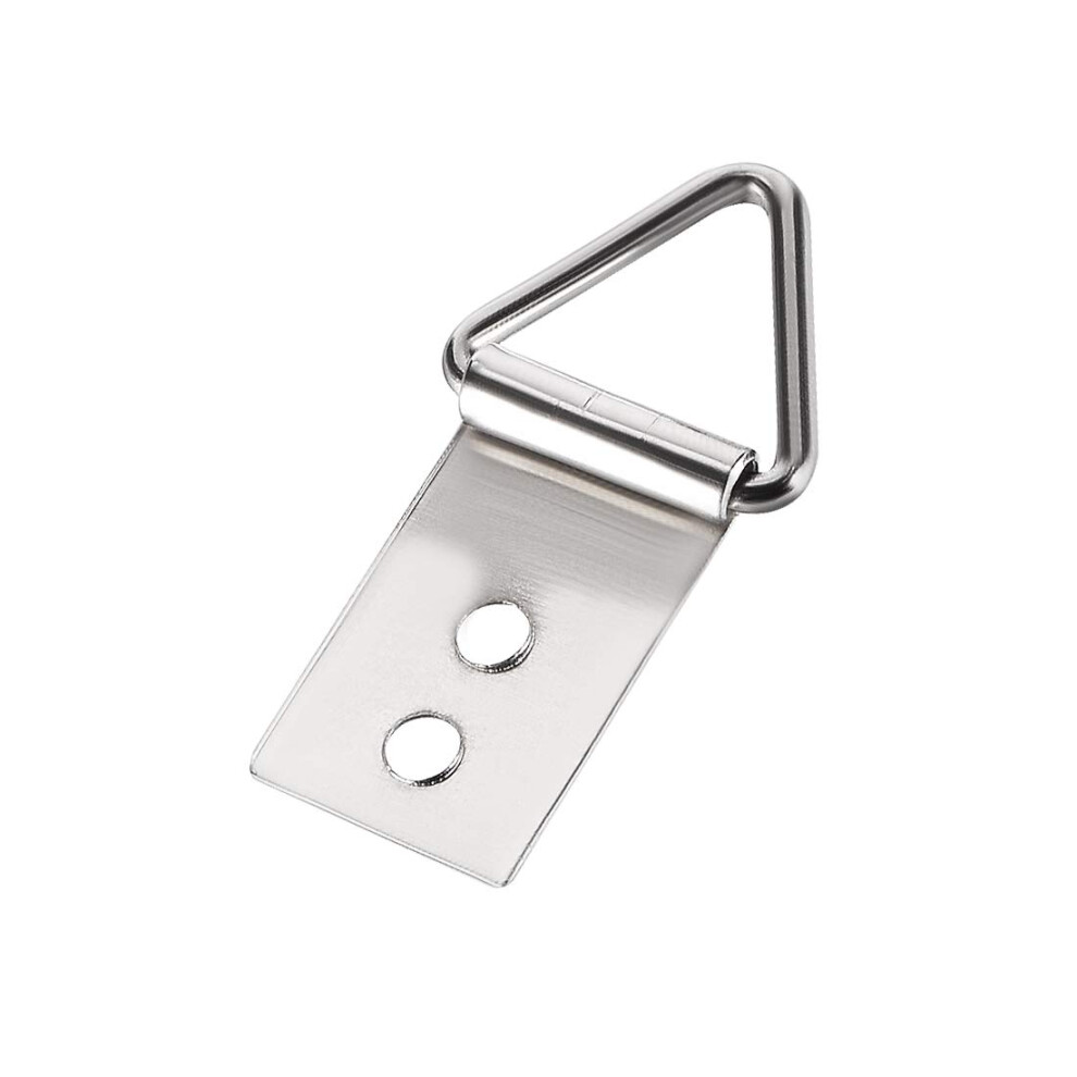 Triangle Ring Picture Hangers, 35Mm X 18Mm Silver Tone Assortment Kit For Photo Hanging Solutions, 50 Pcs 9316959339902