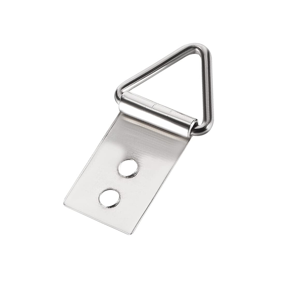 Triangle Ring Picture Hangers, 35Mm X 18Mm Silver Tone Assortment Kit For Photo Hanging Solutions, 20 Pcs 9316959353793