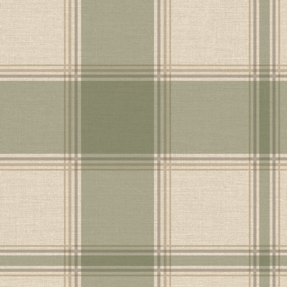 Belgravia Decor Carmella Check Green Wallpaper Gb7159 8014573071598